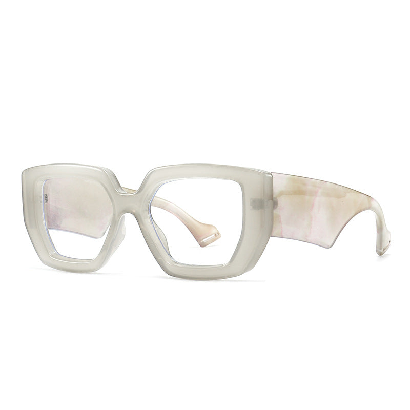 Wholesale Anti-blue Light Ink Color Plain Mirror PC Sunglasses